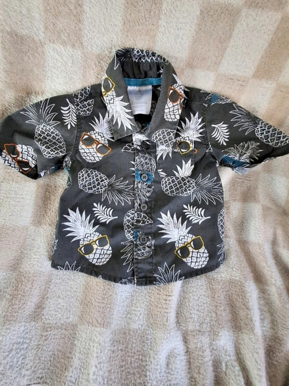 Wonder Nation Boys 0-3m Button Down Shirt